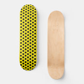 Skateboard Cercles noirs sur Arrière - plan jaune (Recto)