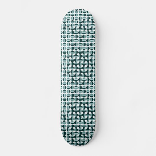 Skateboard Cercles pivotants - Vert océan et Vert Dk (Recto)
