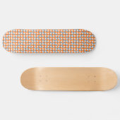 Skateboard Cercles rotatifs - orange et gris (Horz)