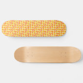 Skateboard Cercles tournants - orange et orange (Horz)