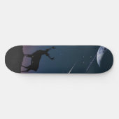 Skateboard cerf au clair de lune (Horz)