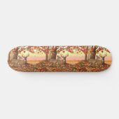 Skateboard Cerf blanc en automne Nouvelle-Angleterre Couleurs (Horz)