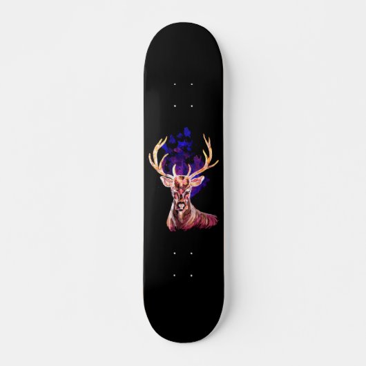 Skateboard Cerf-fantôme pourpre (Devant)