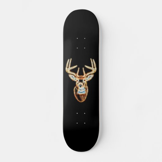 Skateboard Cerf Tête Spirit d'énergie numérique (Recto)