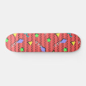 Skateboard cerfs-volants, étoiles, triangles et lignes courbe (Horz)