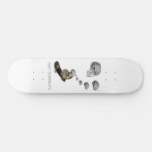 Skateboard Cerveau de singe (blanc) (Horz)