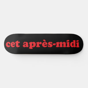Skateboard cet après-midi