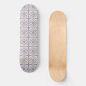 Skateboard Chalk Gris Lavande Octagon Star Conception géométr (Recto)