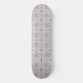 Skateboard Chalk Gris Lavande Octagon Star Conception géométr (Recto)