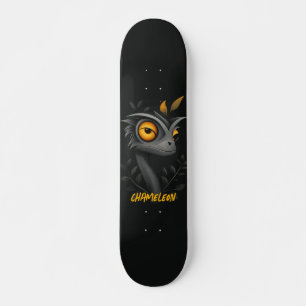 Skateboard Chameleon noir personnalisé