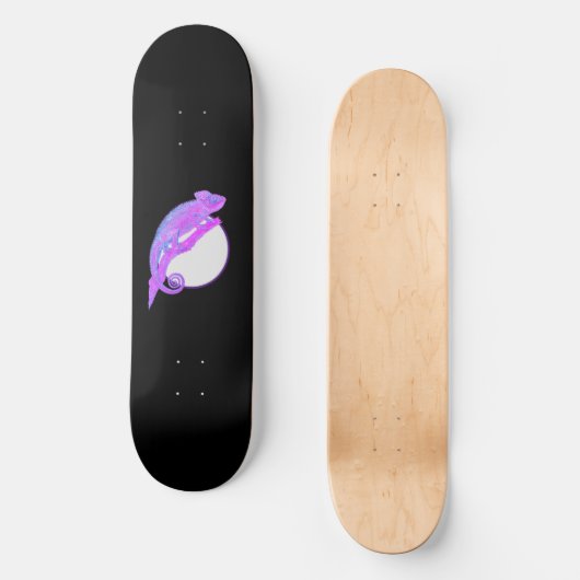 Skateboard Chameleon pourpre (Recto)