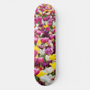 Skateboard champ plein de tulipes