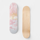 Skateboard Champagne rose pâle et roux Rose couchant soleil e (Recto)