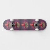 Skateboard Champignon Tripant Nom Personnalisé (Horz)
