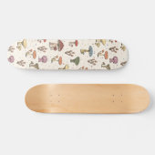 Skateboard Champignons colorés Doodle Motif (Horz)