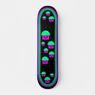 Skateboard Champignons de néon de la Rave de Kawaii