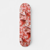 Skateboard Champignons Magie rose et rouge (Devant)