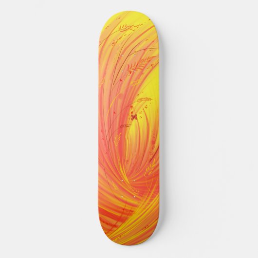 Skateboard Champs de feu d'or (Recto)