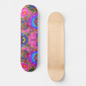 Skateboard Champs de tournesol éternel -rose (Recto)