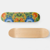 Skateboard Champs de tournesol pour toujours -bleu (Horz)