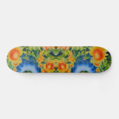 Skateboard Champs de tournesol pour toujours -bleu (Horz)
