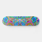 Skateboard Champs de tournesol pour toujours -bleu (Horz)