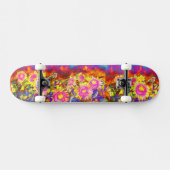 Skateboard Champs de tournesol rose (Horz)