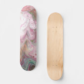 Skateboard Chandelle Vert rose doux Pont Abstrait (Recto)