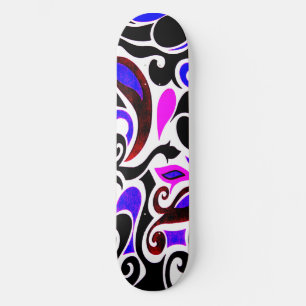 Skateboard Changer la couleur Wacky Retro Swirl