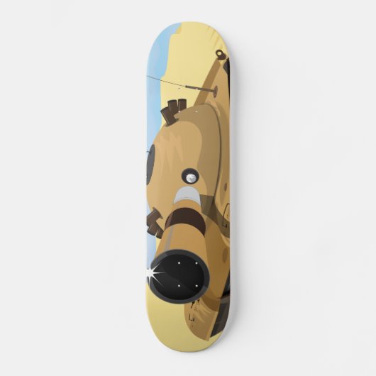 Skateboard Char du désert (Recto)