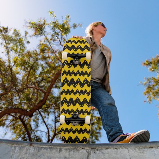 Skateboard Charlie Brown Zig Zag Motif (Extérieur 1)