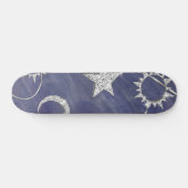 Skateboard Charming mystique | Étoiles de lune d'argent Sun A (Horz)