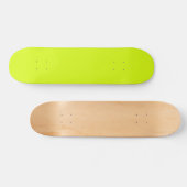 Skateboard Chartreuse Couleur jaune uni (Horz)