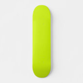 Skateboard Chartreuse Couleur jaune uni (Devant)