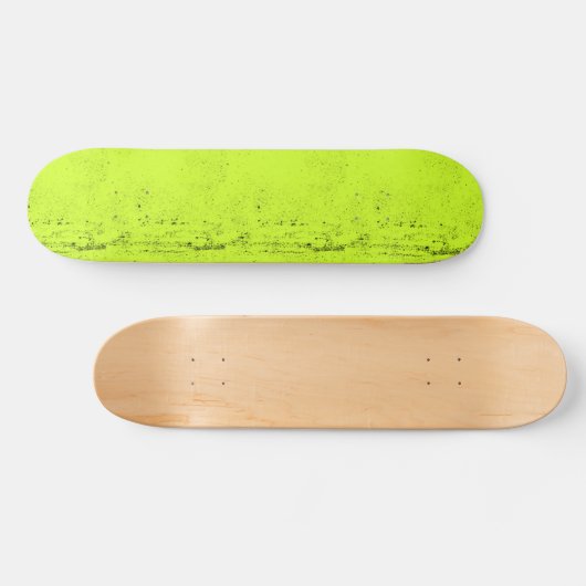 Skateboard Chartreuse texturée unique (Horz)