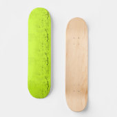 Skateboard Chartreuse texturée unique (Recto)