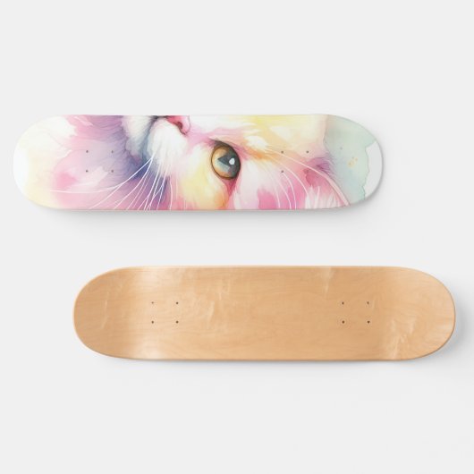 Skateboard Chat aquarelle (Horz)