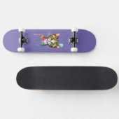 Skateboard Chat Aquarelle Coloré (Horz)