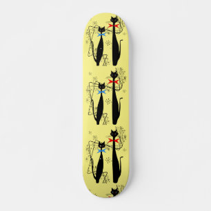 Skateboard Chat Cool moderne rétro à l'ère atomique du mil
