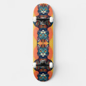 Skateboard Chat de dessin animé (Recto)