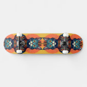 Skateboard Chat de dessin animé (Horz)
