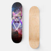 Skateboard Chat de galaxie de hippie (Recto)