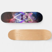 Skateboard Chat de galaxie de hippie (Horz)