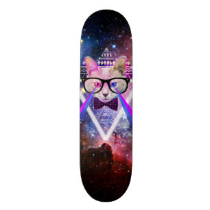 Skateboard Chat de galaxie de hippie
