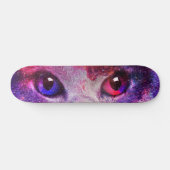 Skateboard Chat de la galaxie violette (Horz)