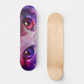 Skateboard Chat de la galaxie violette (Recto)
