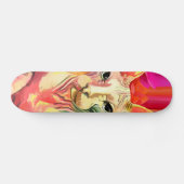 Skateboard Chat de Sphynx en fleurs (Horz)