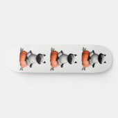 Skateboard Chat d'Halloween sur le design Citrouille (Horz)