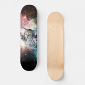 Skateboard Chat drôle dans l'espace (Recto)