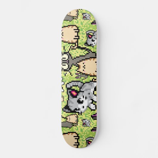 Skateboard Chat et chaton (Recto)
